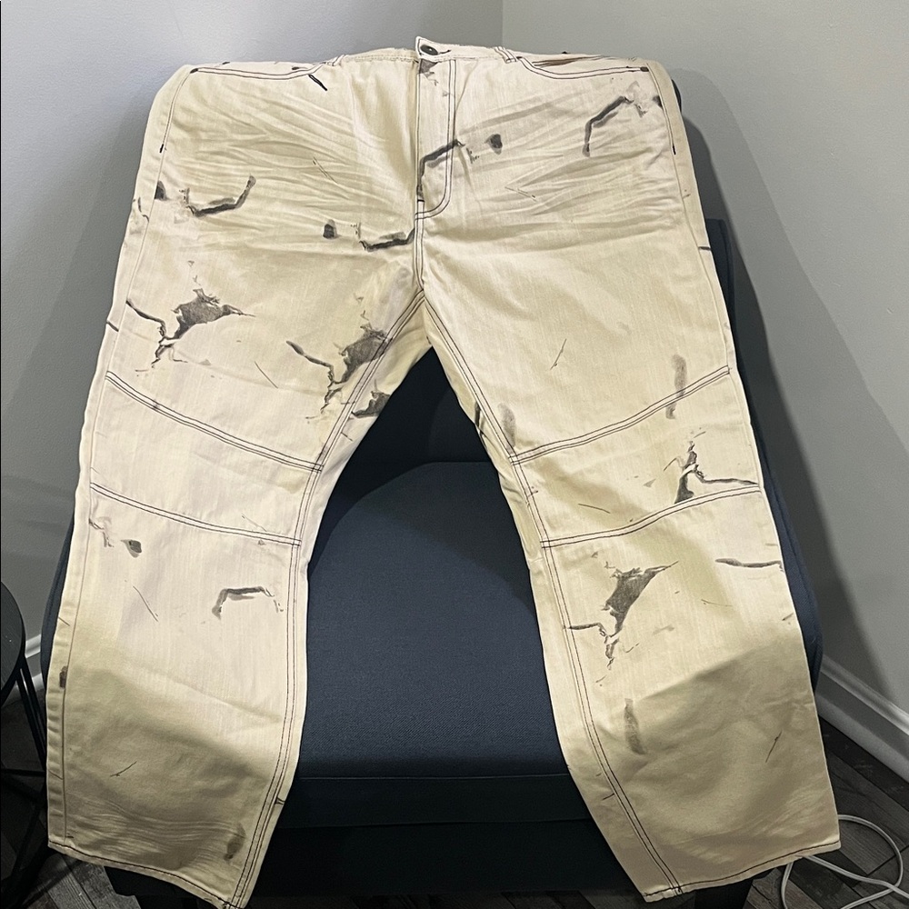 Men's Relaxed Fit Jeans - Cream